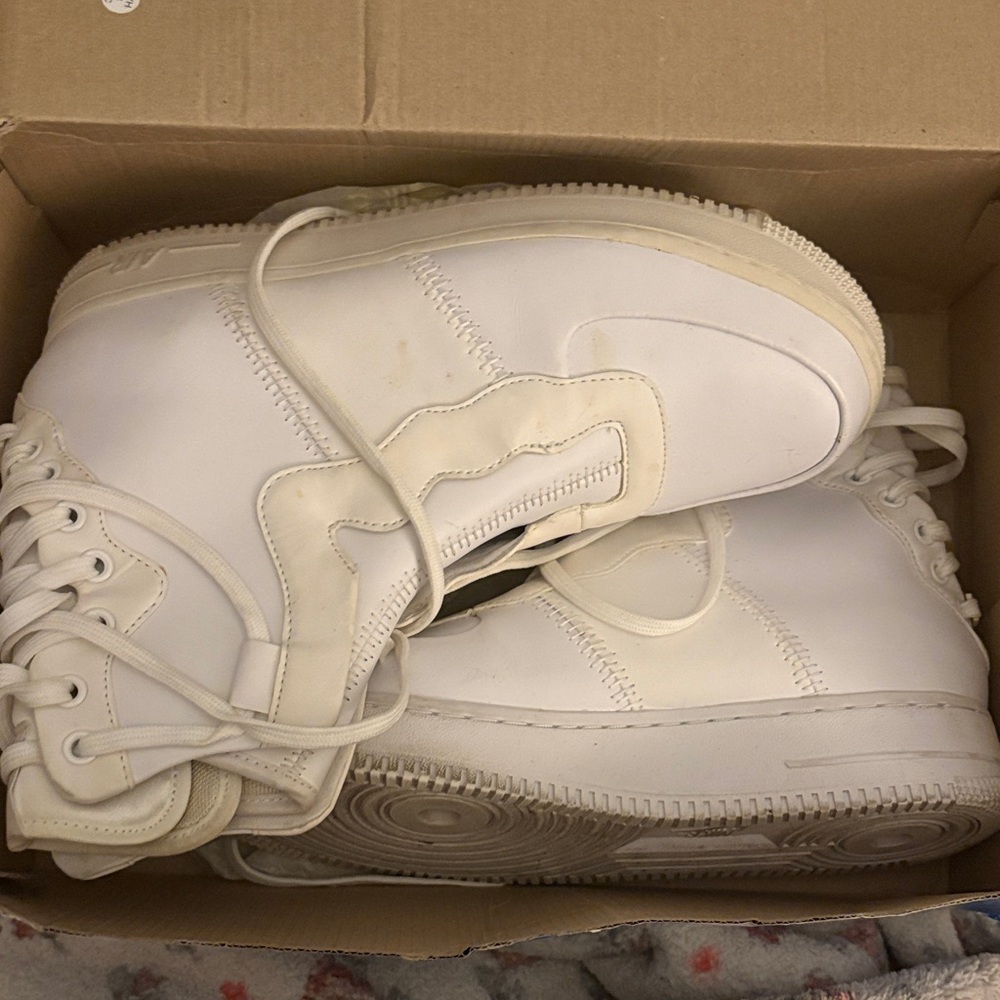 Women’s white high top sneakers